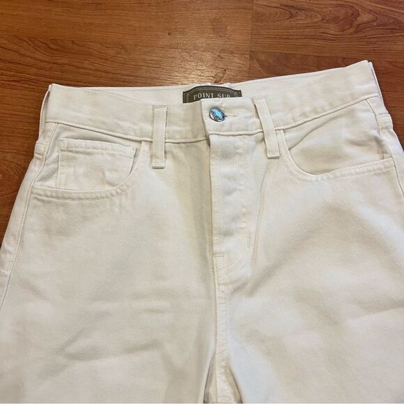 J crew Point Sur loose straight jean in white‎ womens size 25 high rise - Picture 3 of 13